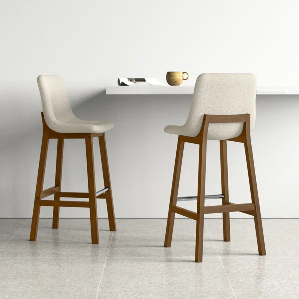Arseniy Solid Wood 28'' Bar Stool | Wayfair North America