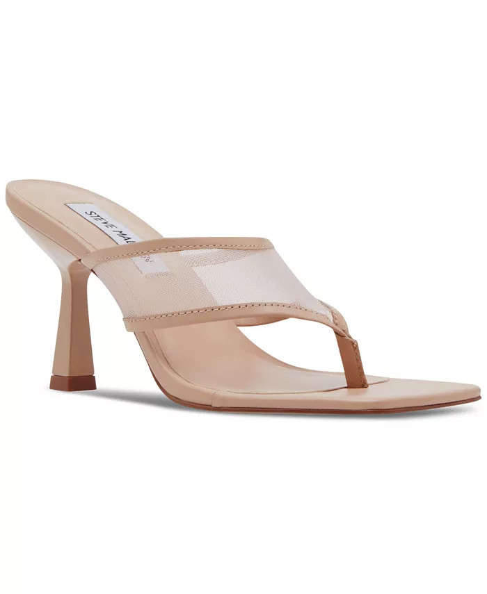 Steve Madden Women's Rabin Mesh Thong High Heel Sandals - Macy's | Macy's
