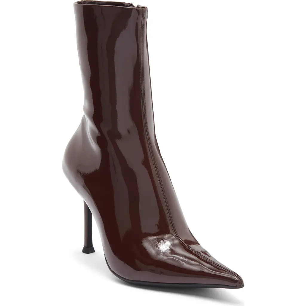 Jeffrey Campbell Daring Stiletto Bootie in Coffee Patent at Nordstrom Rack, Size 6 | Nordstrom Rack