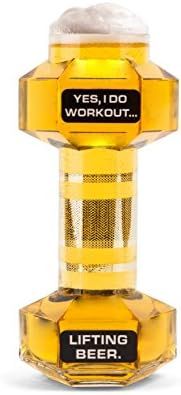 BigMouth Inc Dumbbell Beer Glass, 1 Count (Pack of 1) | Amazon (US)