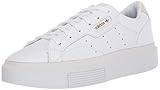 adidas womens Sleek Super Sneaker, Cloud White Crystal White Core Black, 9.5 US | Amazon (US)