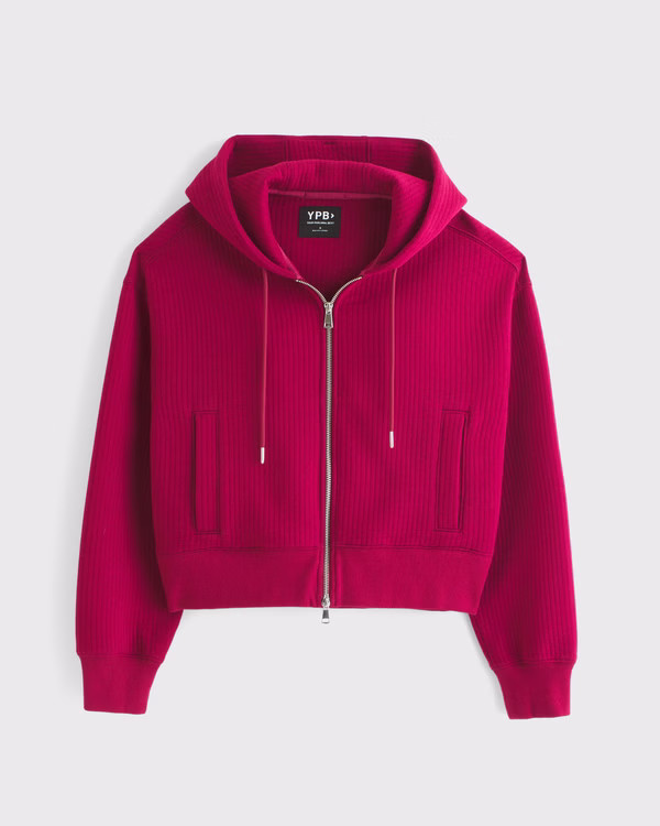 Women's YPB Active Rib Full-Zip | Women's Tops | Abercrombie.com | Abercrombie & Fitch (US)