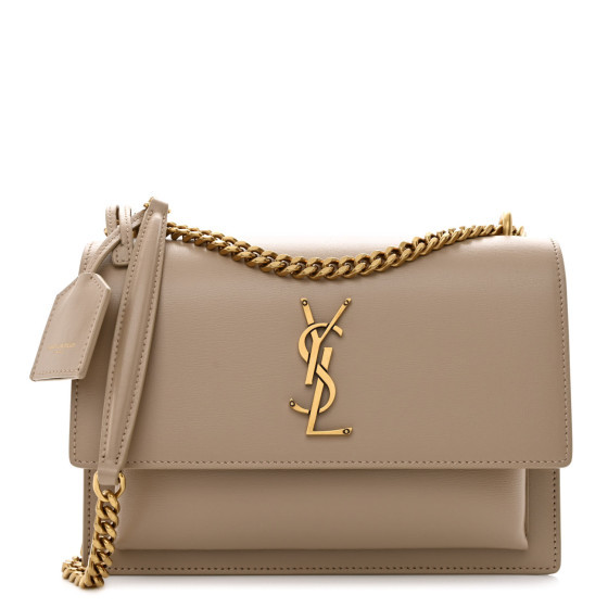 Calfskin Medium Monogram Sunset Satchel Dark Beige | FASHIONPHILE (US)