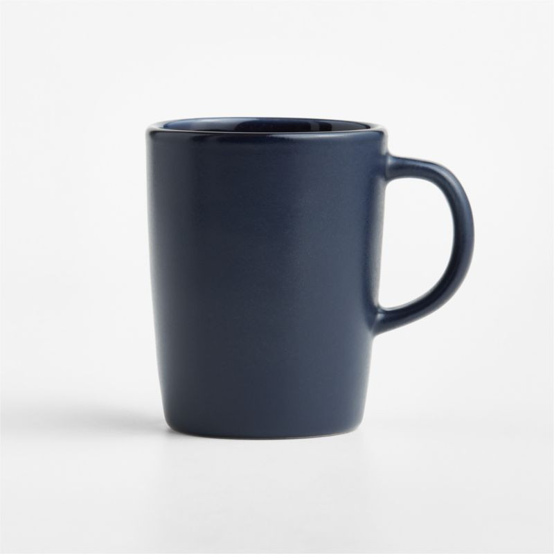 Hudson 15-oz. Navy Blue Stoneware Mug | Crate & Barrel