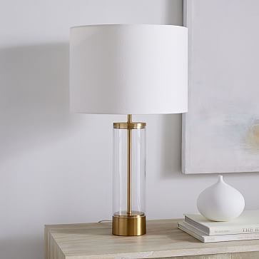 Acrylic Column USB Table Lamp | West Elm (US)