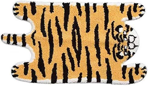 Amazon.com: Cute Soft Tiger Shaped Animals Bath Mat Area Rug for Bedroom Bathroom Kitchen Floor W... | Amazon (US)