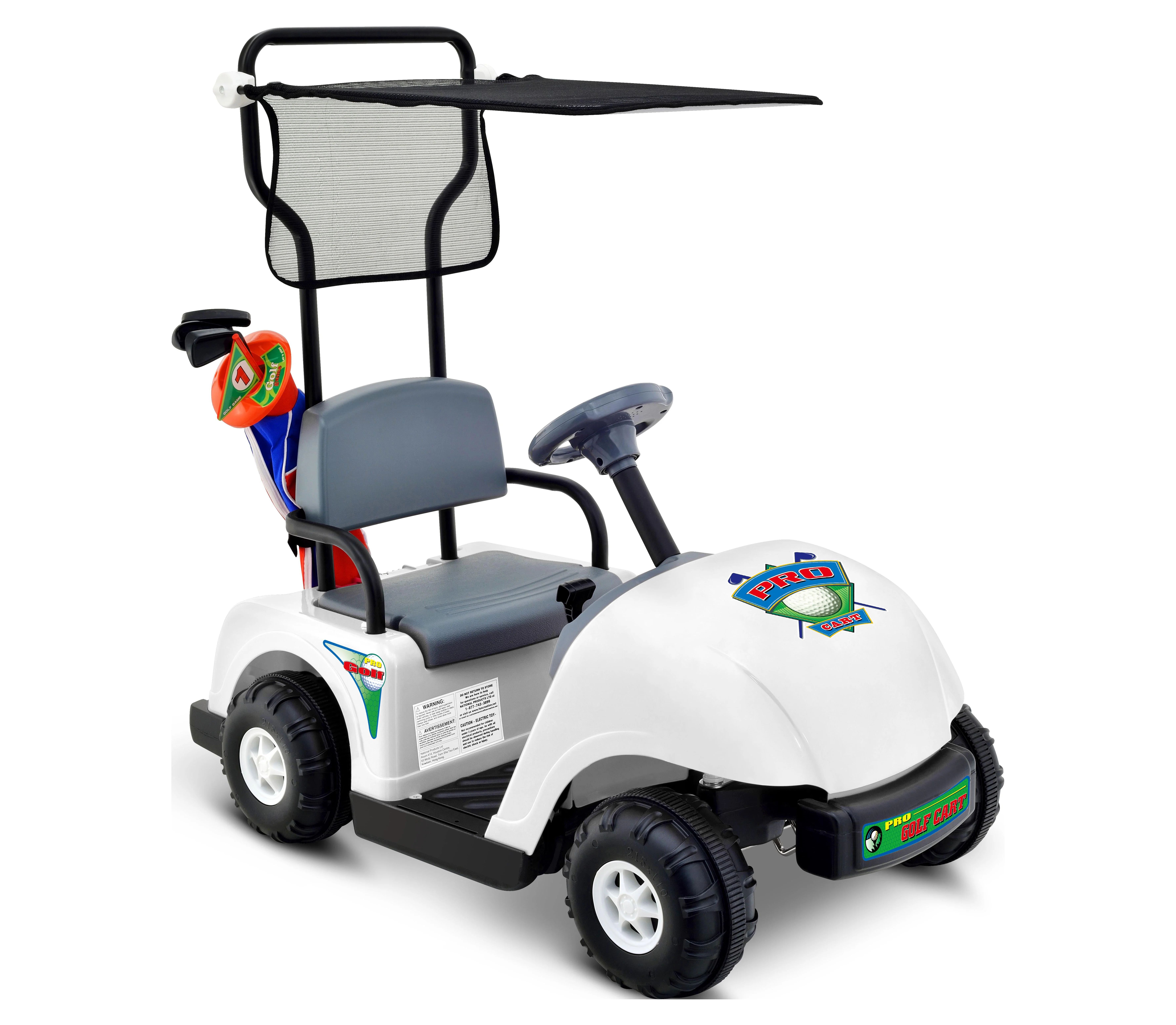 Kid Motorz Junior Pro Golf Cart Battery Powered Riding Toy - White | Walmart (US)