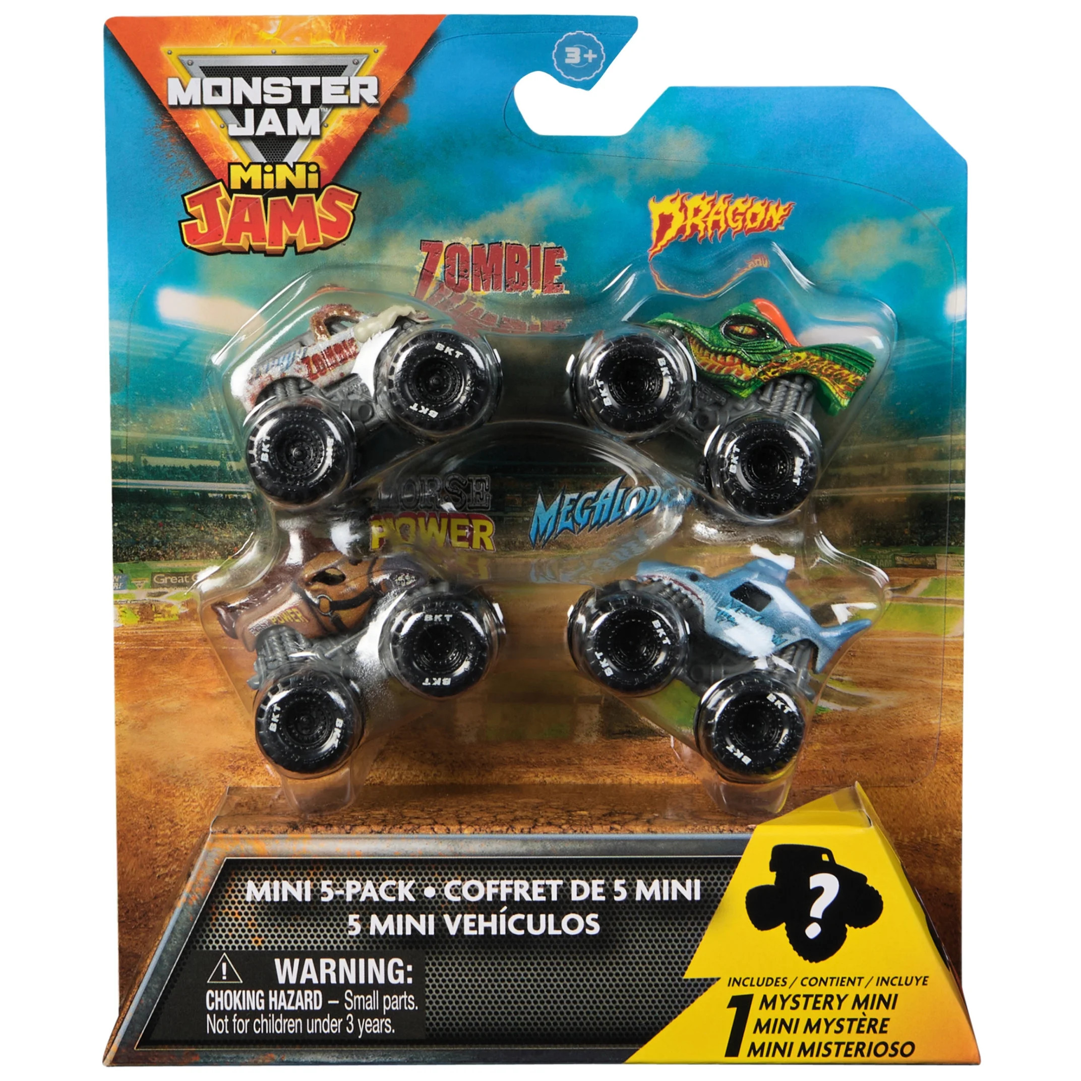 Monster Jam, 1:87 Scale Mini Truck 5-Pack with Mystery Collectible Vehicle for Ages 3+ | Walmart (US)