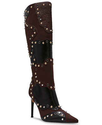 Steve Madden Women's Revive Studded Knee-High Novelty Dress Boots - Macy's | Macy's