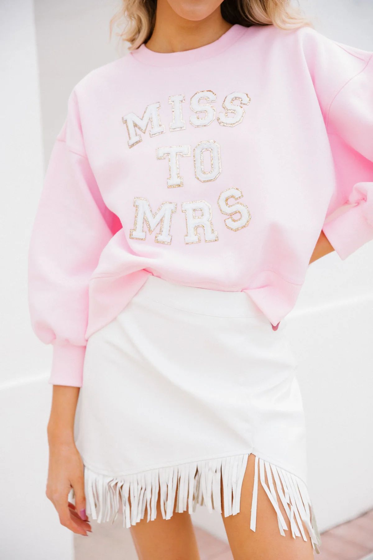 MISS TO MRS PINK PULLOVER | Judith March