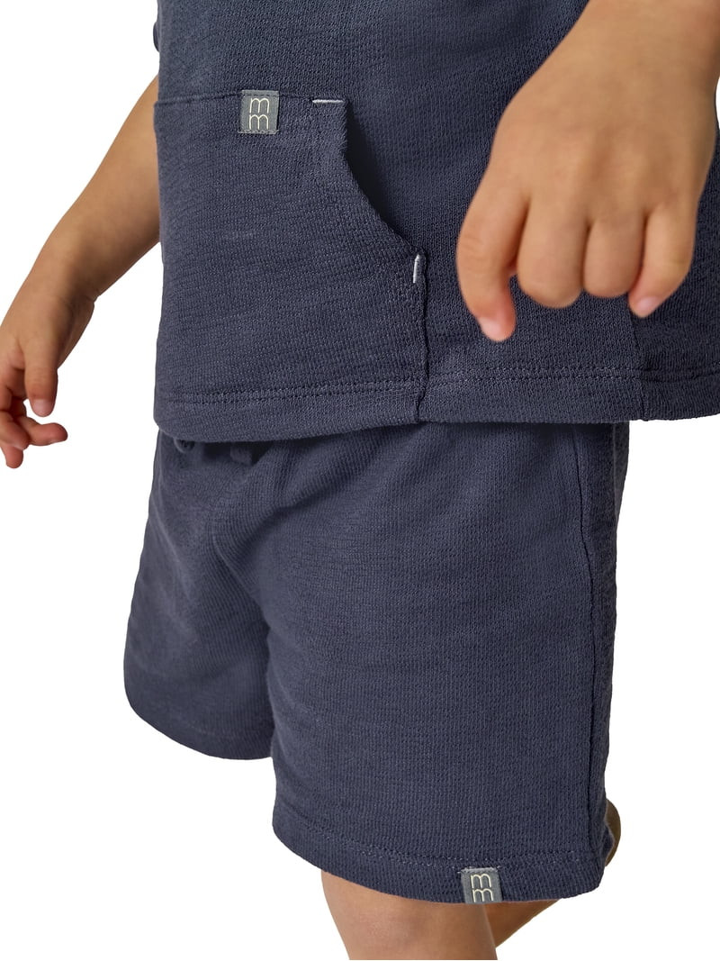 Modern Moments by Gerber Toddler Boy Hooded Top and Short Outfit Set, 2-Piece, Sizes 12 Months - ... | Walmart (US)