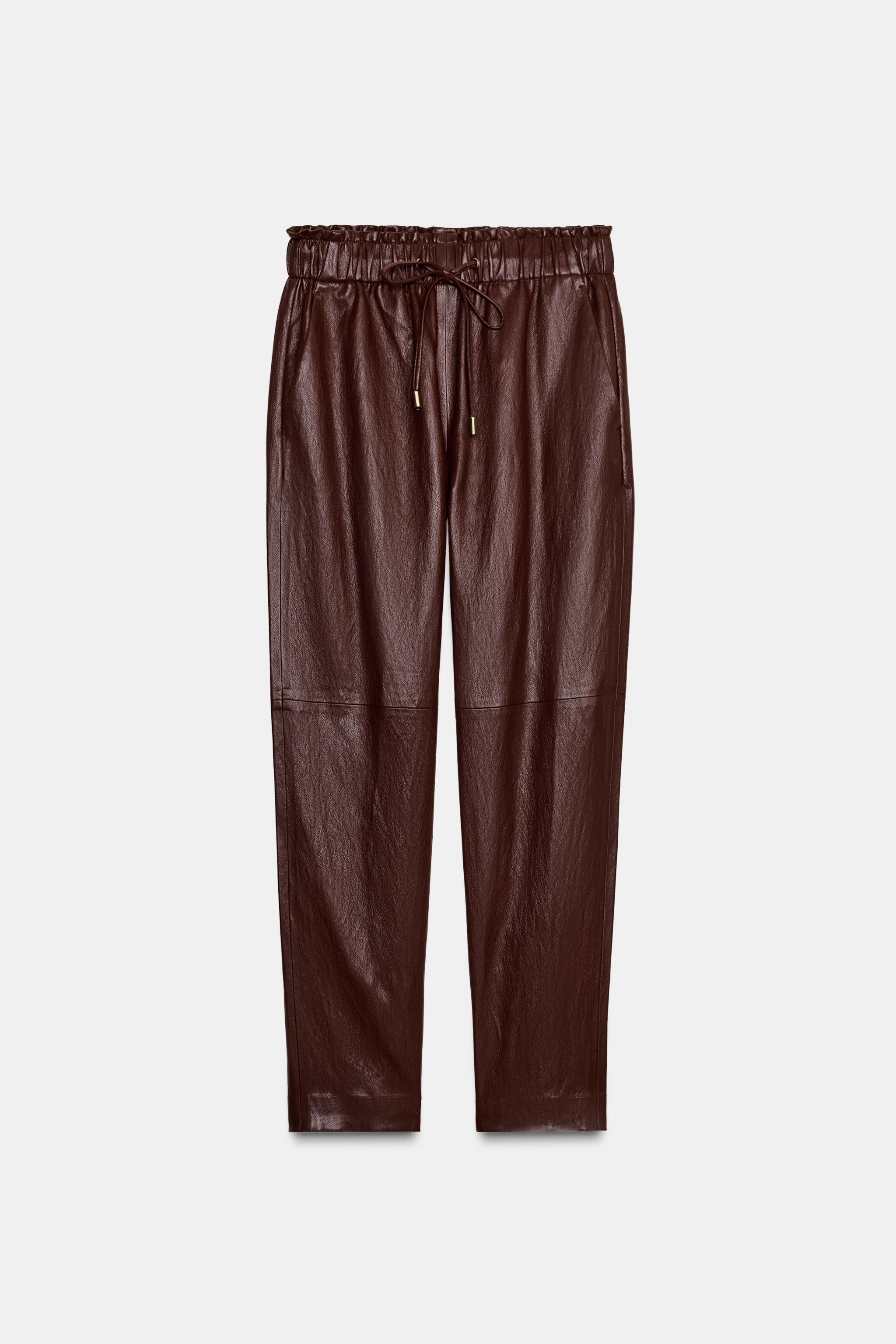 FAUX LEATHER PANTS | Zara US