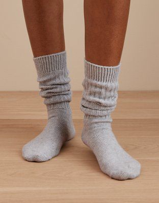 AE Super Slouchy 13" Socks | American Eagle Outfitters (US & CA)
