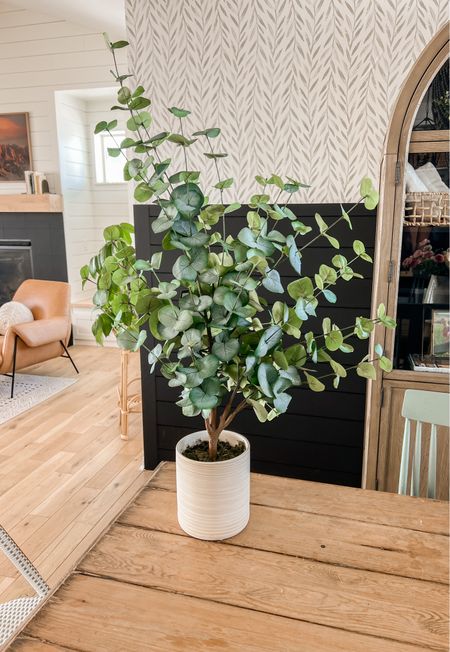 Love this large faux eucalyptus plant from Target!  Follow @sarahjoyblog for more Target home finds  

#LTKstyletip #LTKhome #LTKunder50