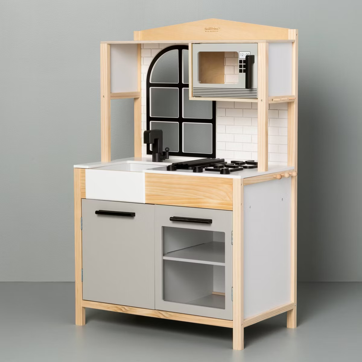 Toy Kitchen - Hearth & Hand™ with Magnolia: Wood Construction, Creative Play, 3+ Years, No Batt... | Target