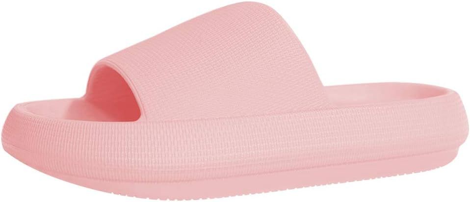 EQUICK Slippers for Women and Men Shower Quick Drying Bathroom Sandals Open Toe Soft Cushioned Ex... | Amazon (US)