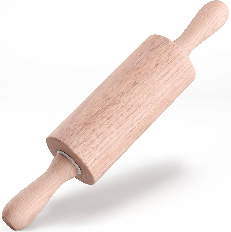 HelferX 9 inch Small Wooden Rolling Pin for Baking | Amazon (US)