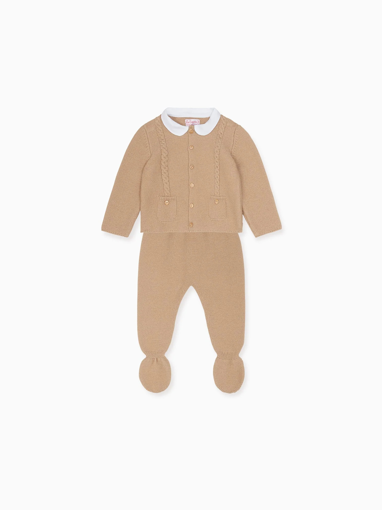 Camel Arlo Merino Baby Set | La Coqueta (US)
