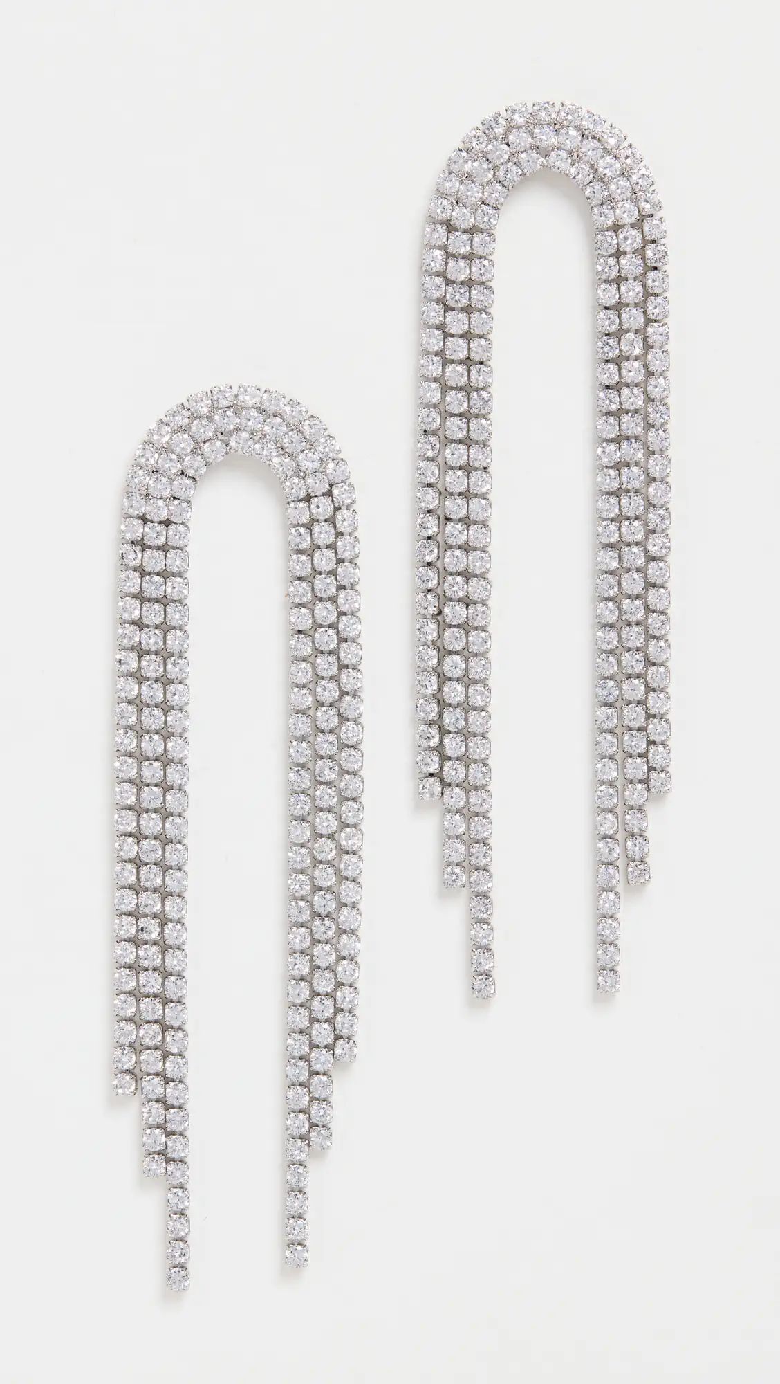 Kenneth Jay Lane Arch Fringe Earrings | Shopbop | Shopbop