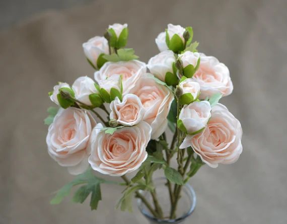 Peach Ranunculus, Real Touch Silk Ranunculus DIY Wedding Flowers Silk Bridal Bouquets Wedding Cen... | Etsy (UK)