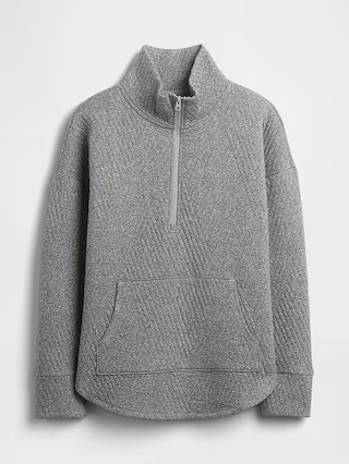 GapFit Quilted Jacquard Half-Zip Pullover | Gap (US)