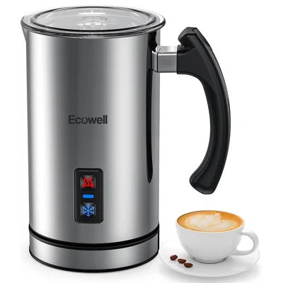 Ecowell Automatic Milk Frother, 8.1oz/240 Ml Stainless Steel Electric Hot And Cold Foam Frother For Latte, Macchiato, Cappuccinos - Wmmf02 | Wayfair North America