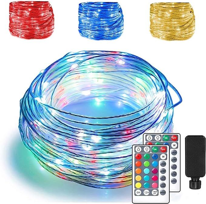 66ft LED Rope Lights Outdoor String Lights with 200 LEDs, 16 Color Changing Outside Waterproof St... | Amazon (US)