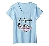 Womens Vintage Mid Century Palm Springs California 1950s Atomic age V-Neck T-Shirt | Amazon (US)