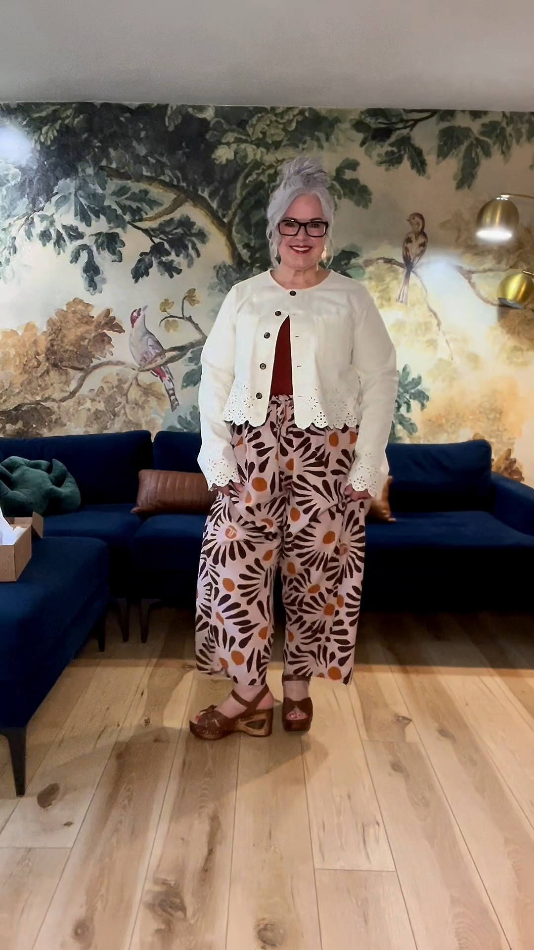 Another Fun pant with these gorgeous limited edition @Dansko sandals! 🧡The pants are almost out of stock but I linked a similar vibe. Hopefully the restock 🤗
Size 16 215 lbs 5’2, Wearing XL in the pants and Jacket
#over50fashion #over50style #dopaminedressing #comfortableshoes #ootd 

#LTKOver40 #LTKMidsize #LTKootd