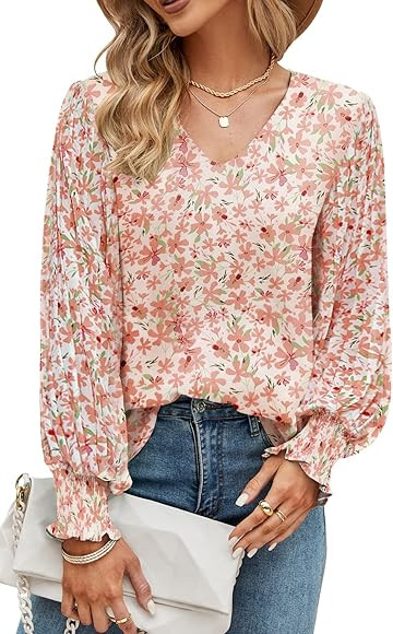 Odosalii Women's Plaid Shirts Long Sleeve Tops Pattern Raglan Shirts Round Neck Tunic Tops | Amazon (UK)