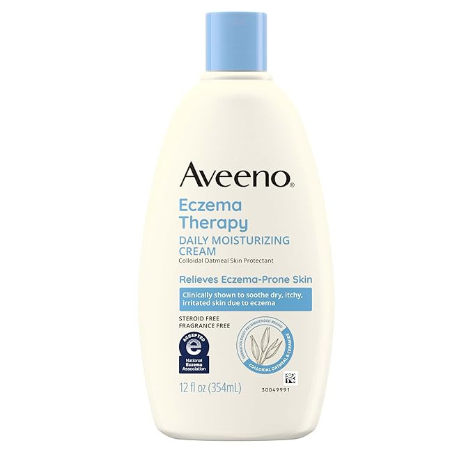 Aveeno Eczema Therapy Daily Moisturizing Body Cream for Sensitive Skin, Soothing Eczema Relief Cr... | Amazon (US)