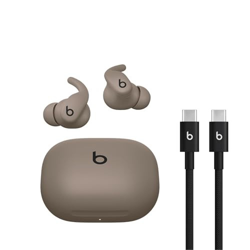 Beats - Powerbeats Fit - Wireless Noise-Cancelling Workout Earbuds with Ultimate Secure Fit with USB-C Charging Cable (1.5m) - Gravel Gray | Amazon (US)
