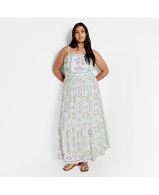 Plus Size Molly Print Maxi Dress | Macy's