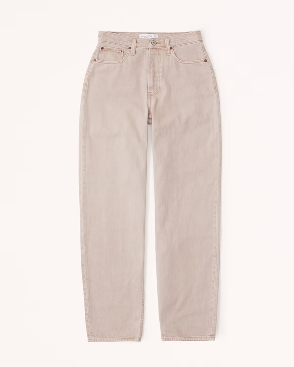 Curve Love High Rise Taper Jean | Abercrombie & Fitch (US)