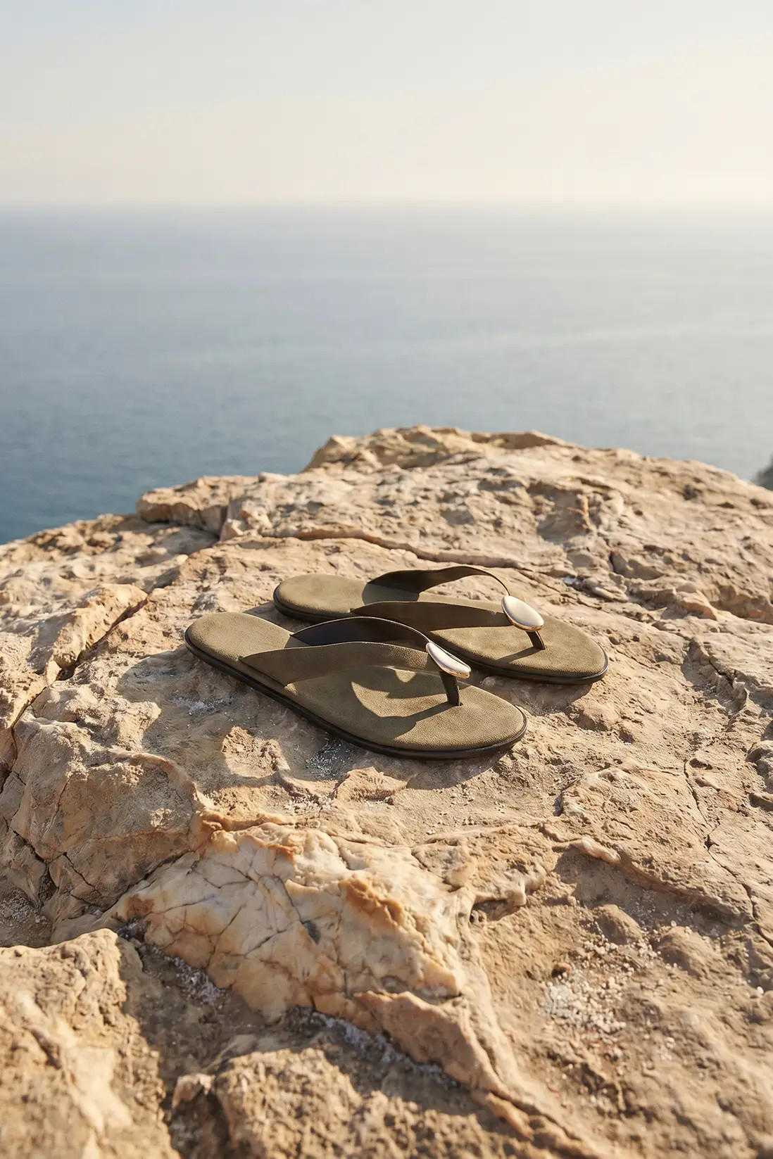 Taupe Faux Suede Hardware Detail Flip Flops | Boohoo | Boohoo.com (UK & IE)