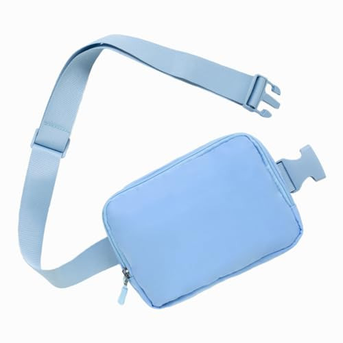 Belt bag Fanny pack crossbody bags for women Everywhere belt bag (Light blue) | Amazon (US)