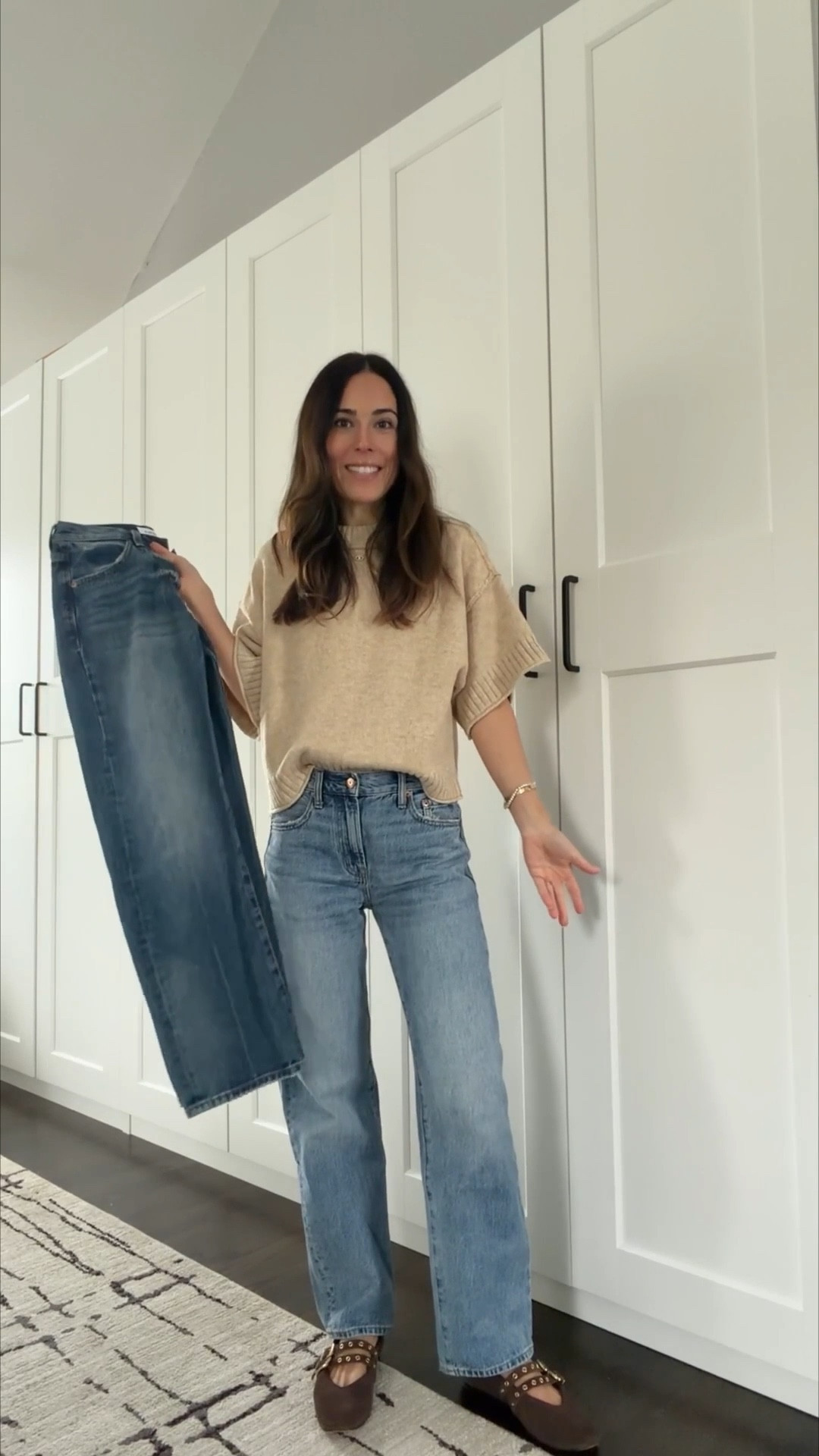 Because these have been my go to jeans lately. I had to get the lighter wash for Spring 🩷 wearing size 24 and the cutest new sweater tee from Nordstrom comes in a few colors. Wearing size xs

#LTKOver40 #LTKootd #LTKSeasonal