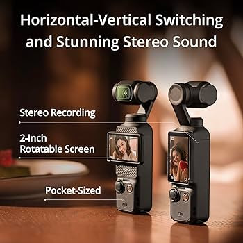 DJI Osmo Pocket 3 Creator Combo, 1'' CMOS, 4K Resolution/120fps Vlog Camera, 3-Axis Stabilization... | Amazon (US)