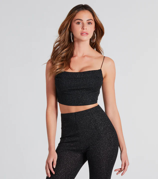 Dose Of Glitter Crop Top | Windsor Stores