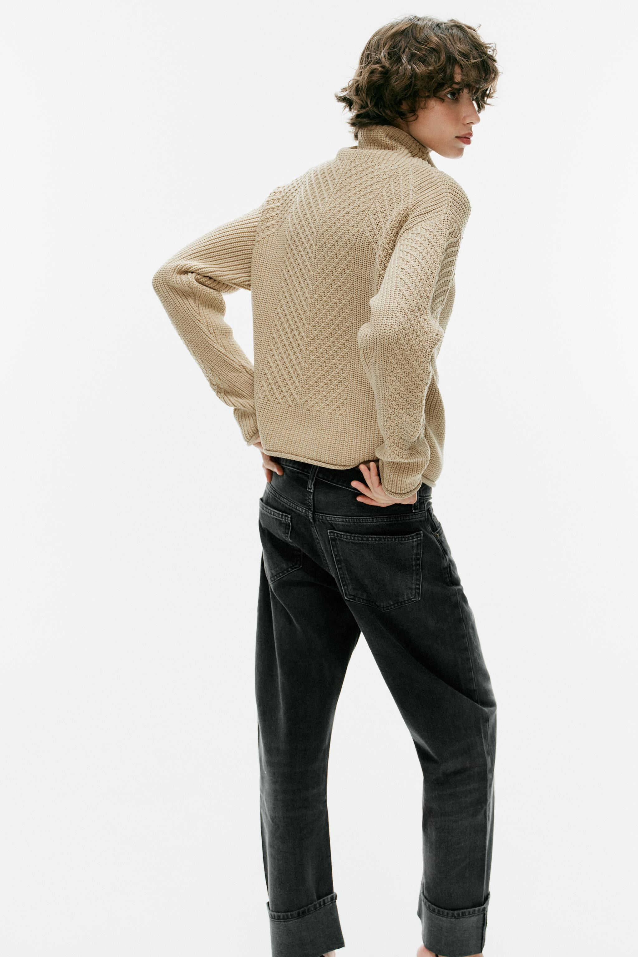TEXTURED KNIT JUMPER | Zara UK