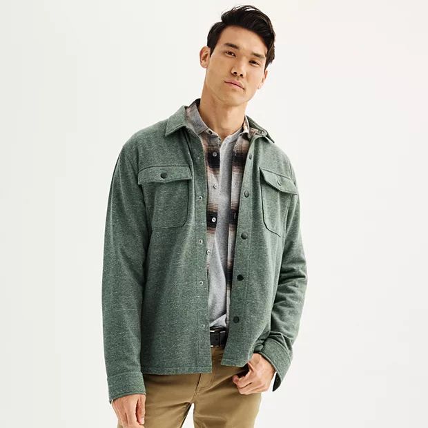 Men's Apt. 9® Fleece Shirt Jacket | Kohl's