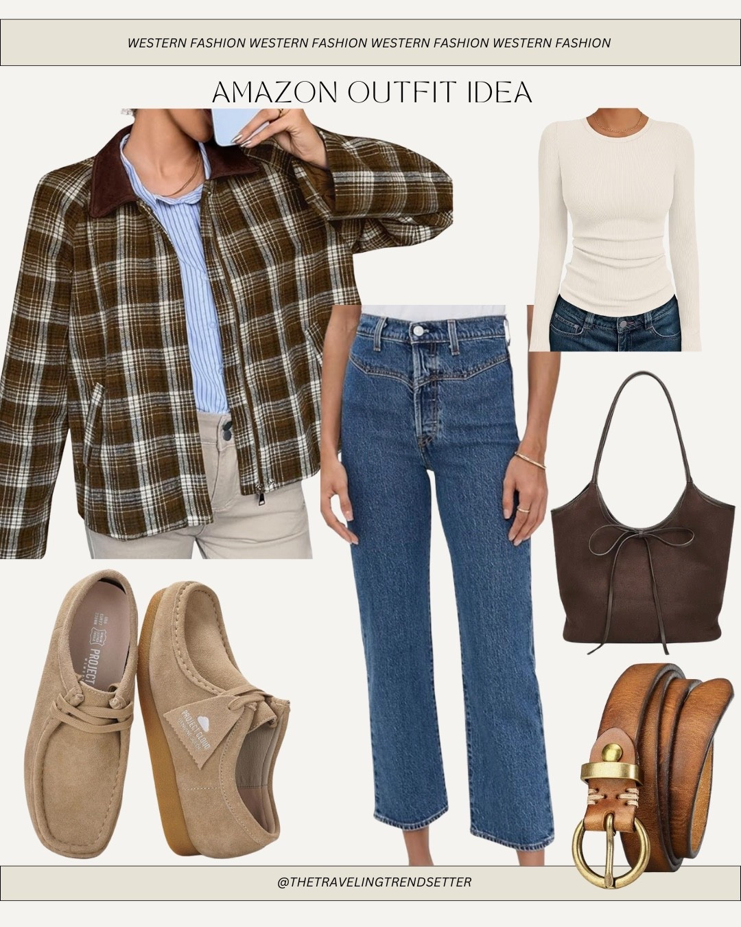 Fall outfit idea from Amazon - trendy plaid jacket - vintage - Levi western jeans - clogs - chocolate brown suede bag 

#LTKStyleTip #LTKFindsUnder100 #LTKFindsUnder50
