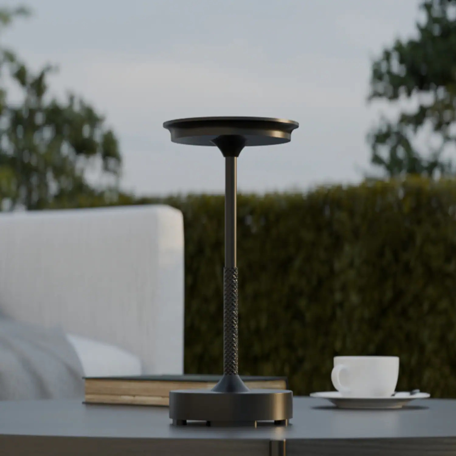 Globe Electric 10.5-in Black LED Touch Table Lamp with one_size | 91011240 | Lowe's