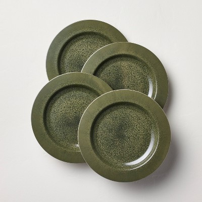 Set of 4 11" Melamine Dinner Plates Green - Hearth & Hand™ with Magnolia | Target