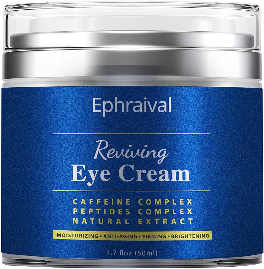 Ephraival Mens Eye Cream, Eye Cream for Dark Circles and Puffiness, Anti-aging Caffeine Eye Cream... | Amazon (US)