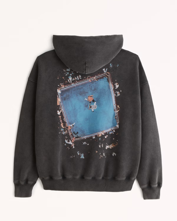 Men's Muhammad Ali Graphic Popover Hoodie | Men's Tops | Abercrombie.com | Abercrombie & Fitch (US)