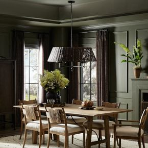 Evgenia Rattan Chandelier (36") | West Elm (US)