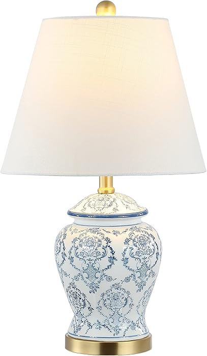 JONATHAN Y JYL3085A Juliana 22.25" Traditional Classic Chinoiserie Ceramic LED Table Lamp French ... | Amazon (US)