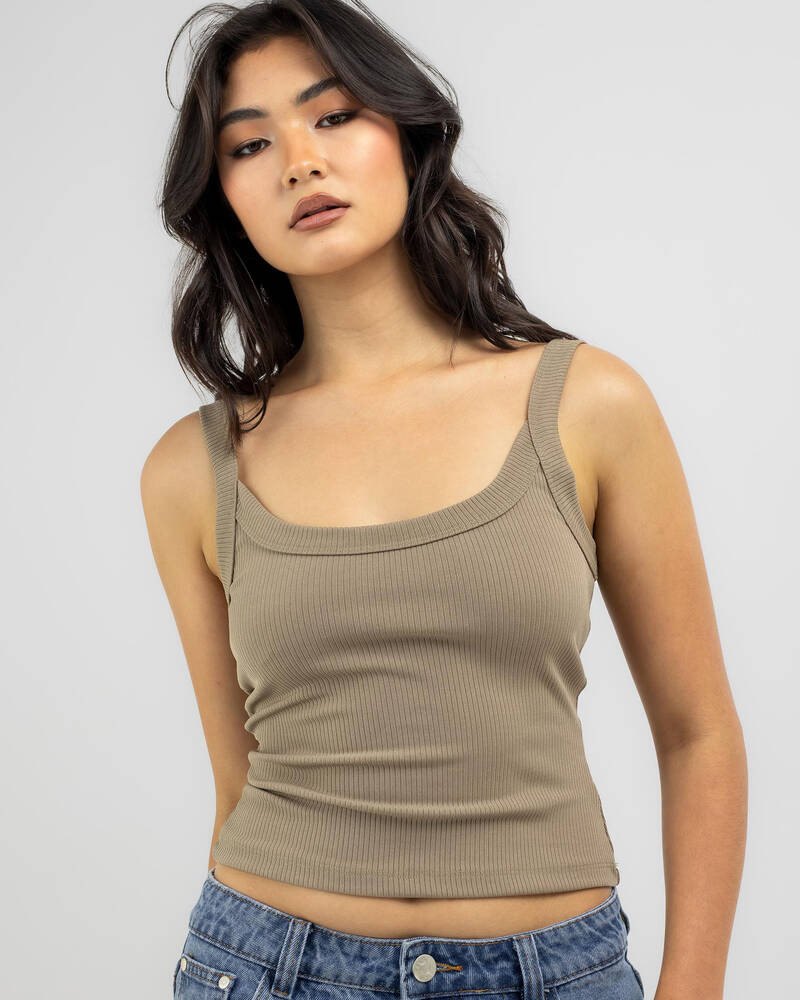 Ayla Basic Rib Tank Top | City Beach (US)
