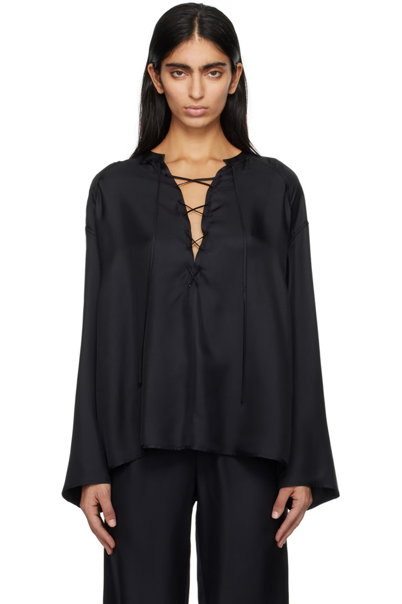 Black Zamia Blouse | SSENSE